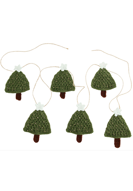 Christmas tree garland crochet kit