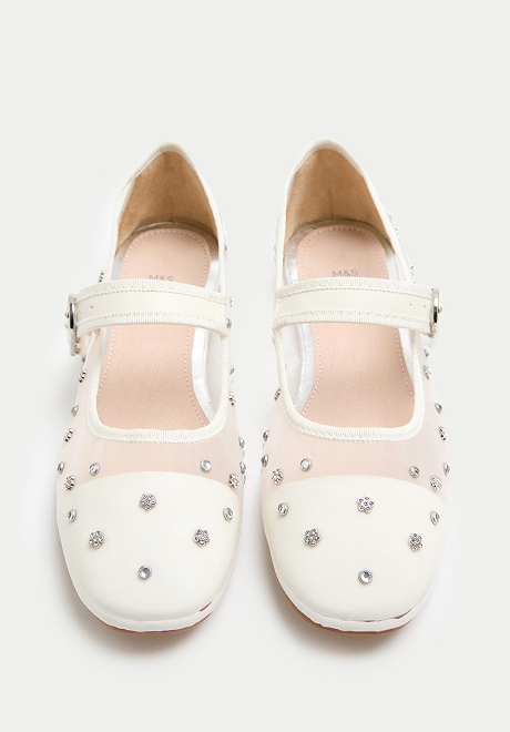 Diamante ballet shoes