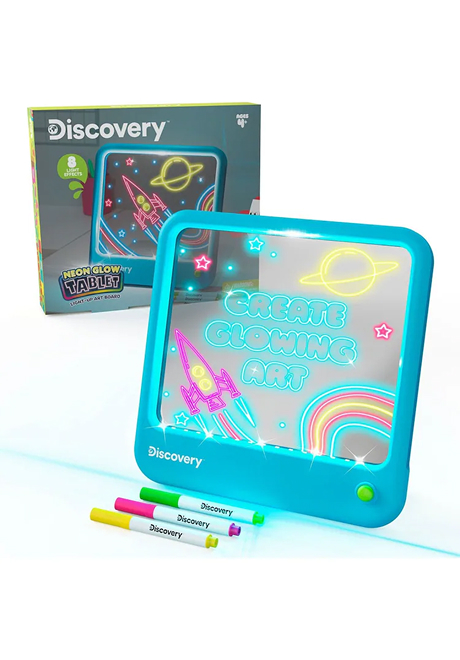 Discovery Neon LED glow in the dark drawing board