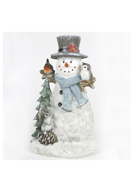 Snowman with friends LED tree