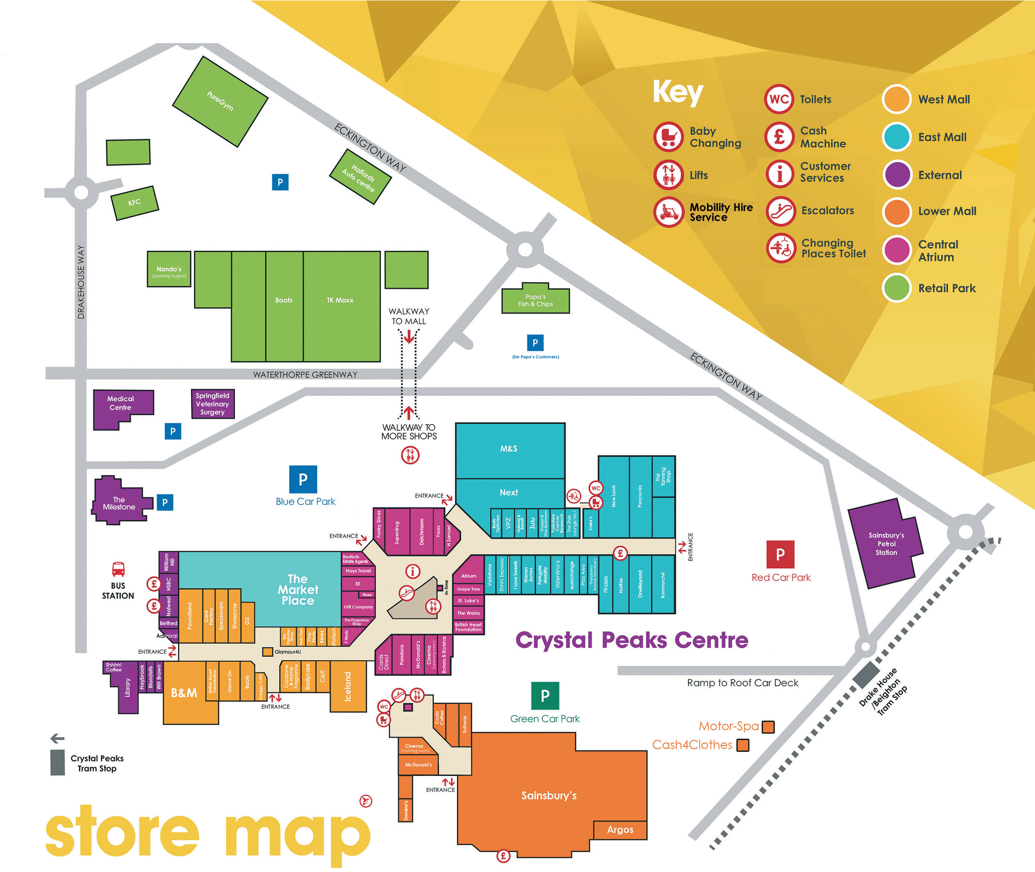 Crystal Peaks - Centre Map
