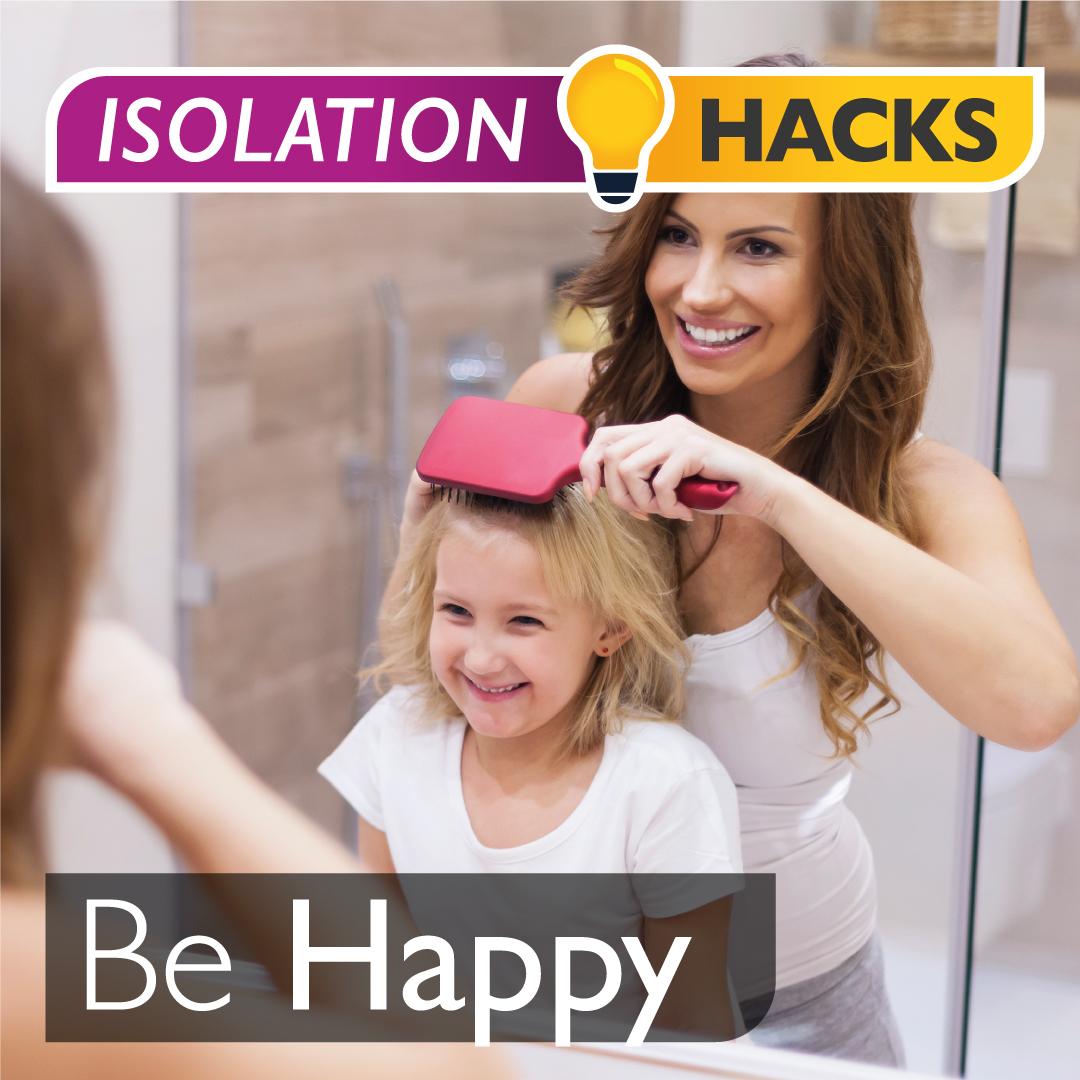 Be Happy: Try a new hairstyle and snap a selfie