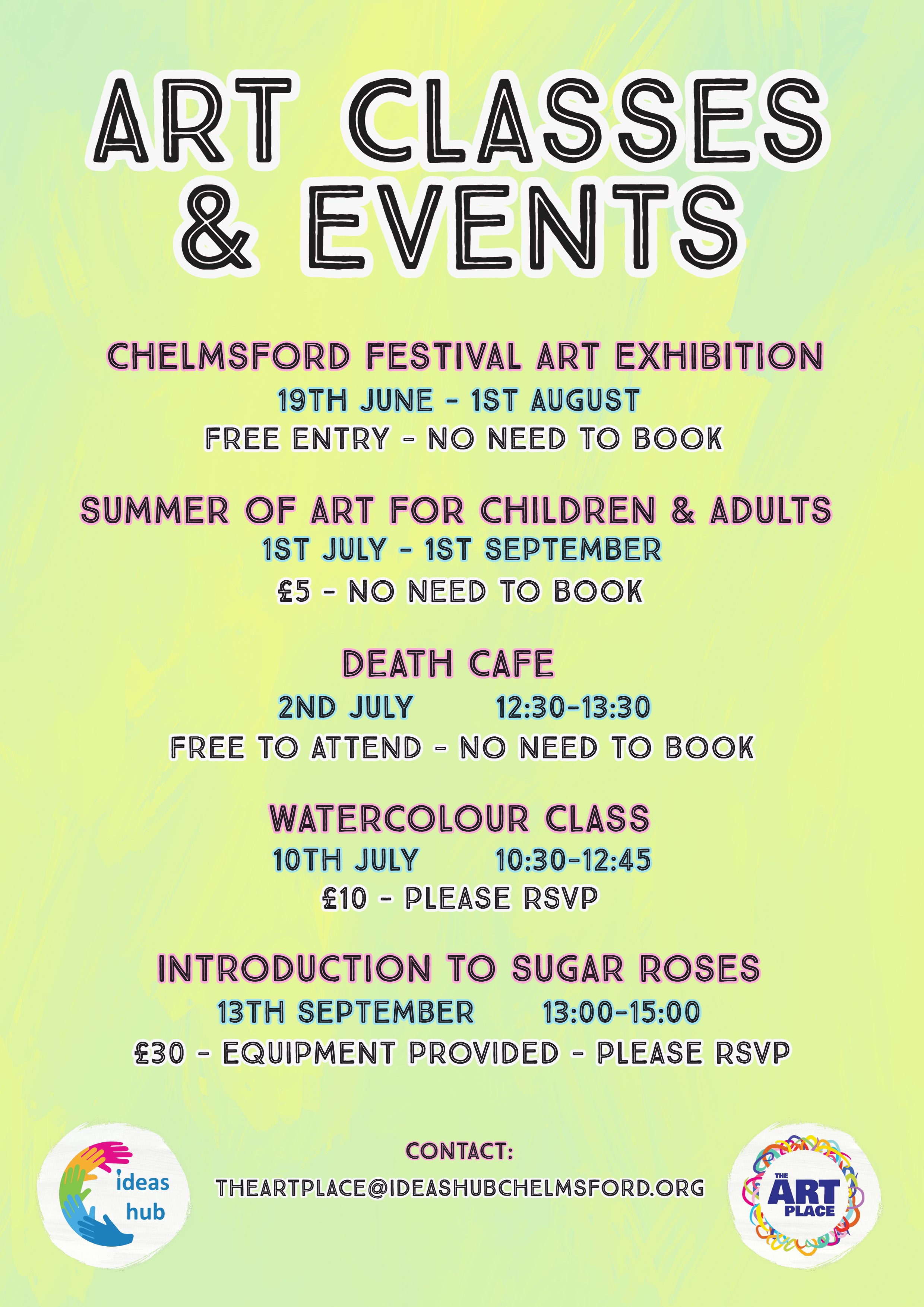 Art classes and events